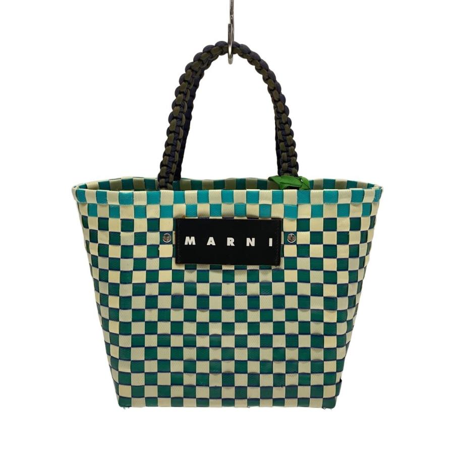 MARNI◇カゴバッグ/--/グリーン/チェック// : セカンドストリートYahoo