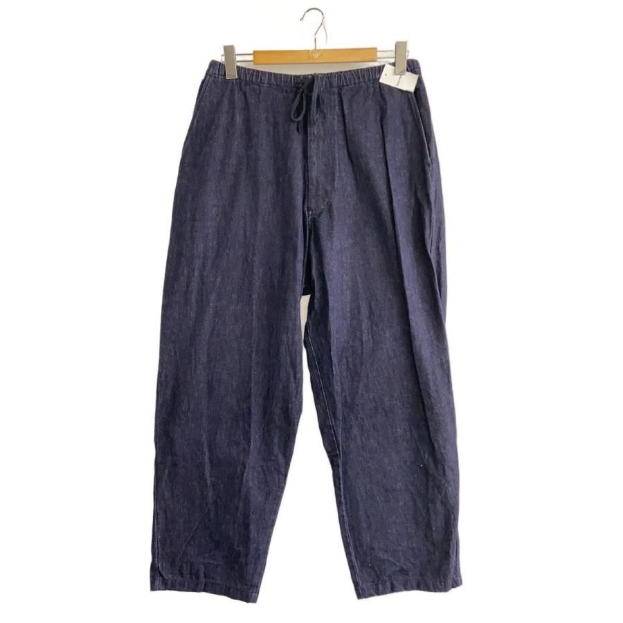 COMOLI◇25SS/ネイビーデニム テーパードパンツ/3/コットン/IDG/B01 