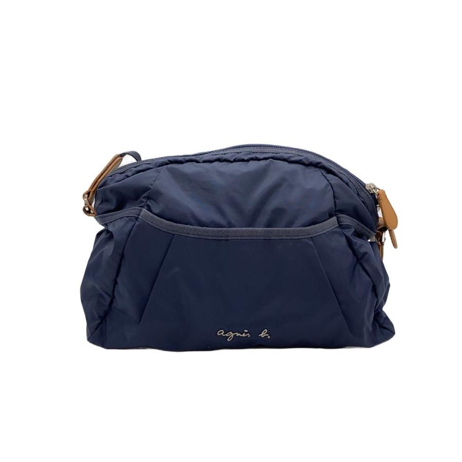 agnès b. ネイビー ショルダーバッグ ナイロン 新品未使用 agnes b.◇ショルダーバッグ/ナイロン/NVY/無地 : セカンドストリート
