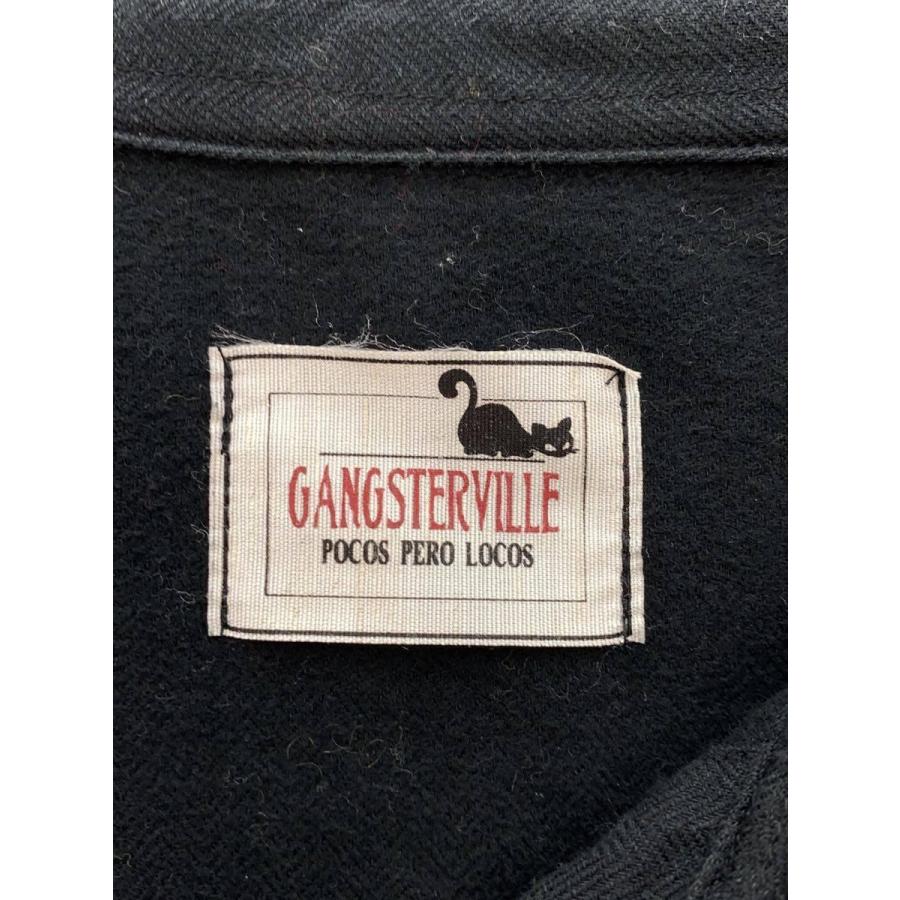 GANGSTERVILLE◆長袖シャツ/L/コットン/BLK/無地｜ssol-shopping｜03