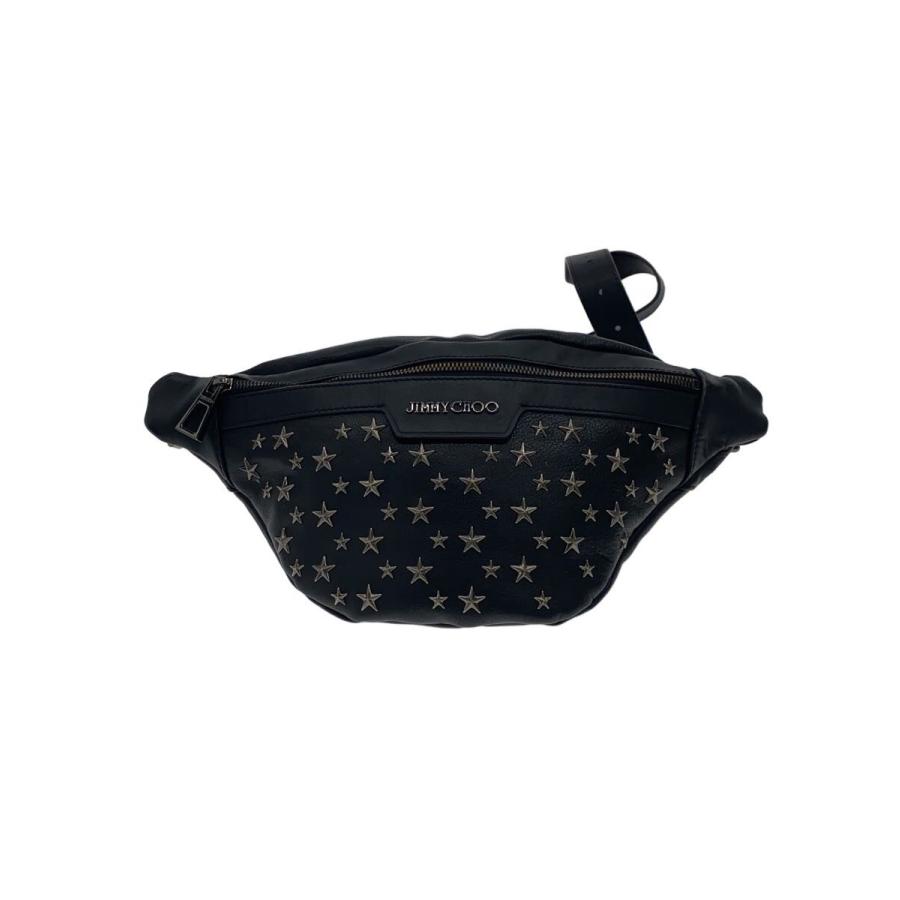 jimmychoo レザーウエストバッグ JIMMY CHOO◇ウエストバッグ/レザー/BLK : セカンドストリートYahoo!店