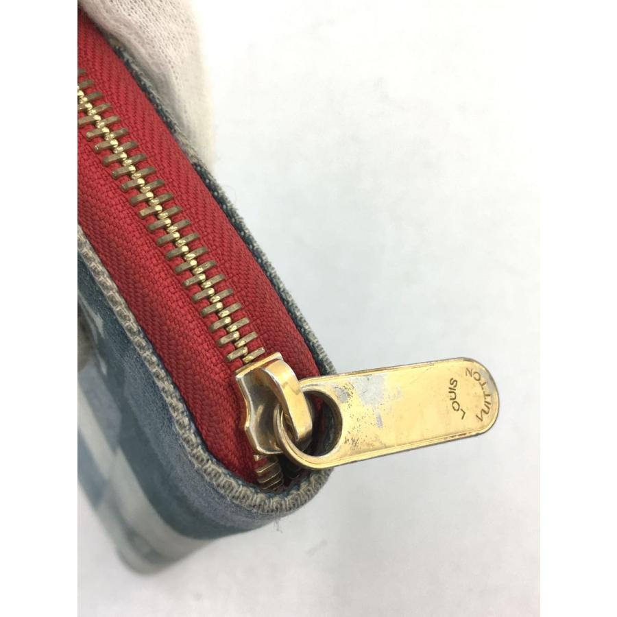 LOUIS VUITTON◆LOUIS VUITTON/ルイヴィトン/M44938/長財布/羊革/デニム/パッチワーク/ジッピー｜ssol-shopping｜08