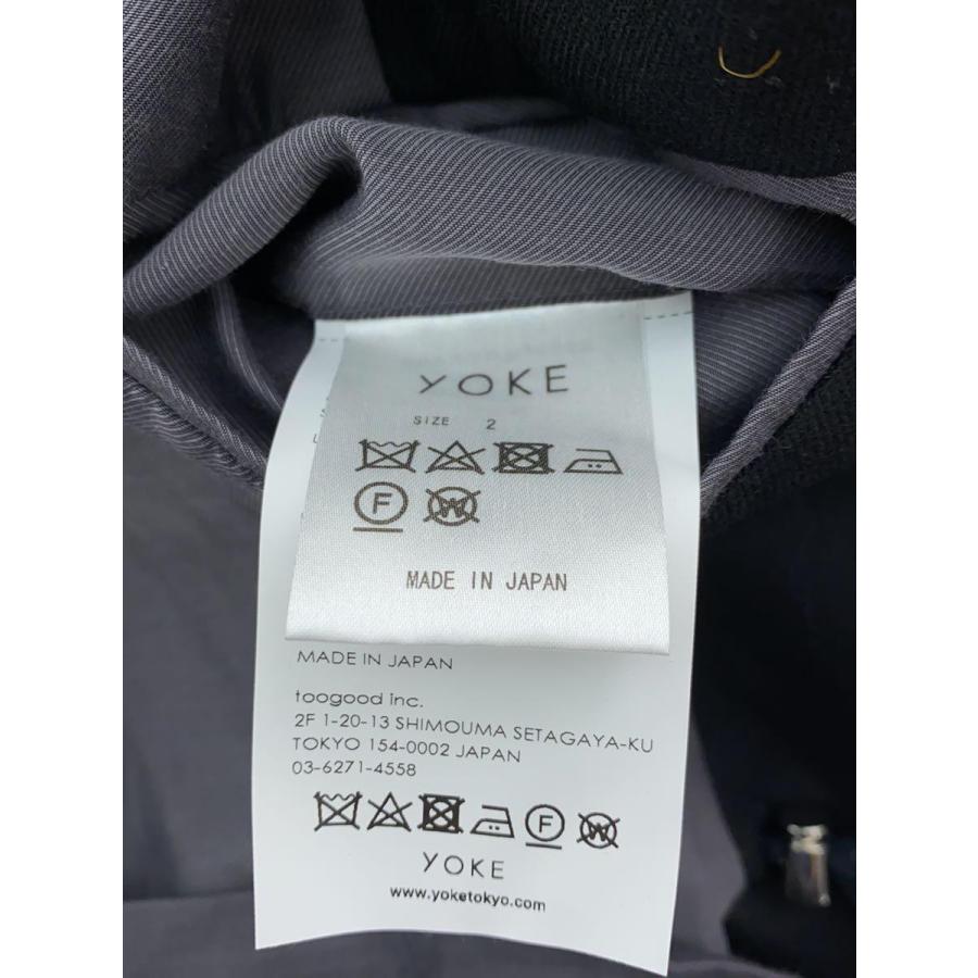 YOKE◇テーラードジャケット/2/ウール/BLK/無地/YK20AW0149J YOKE◇テーラードジャケット/2/ウール/BLK/無地/YK20AW0149J