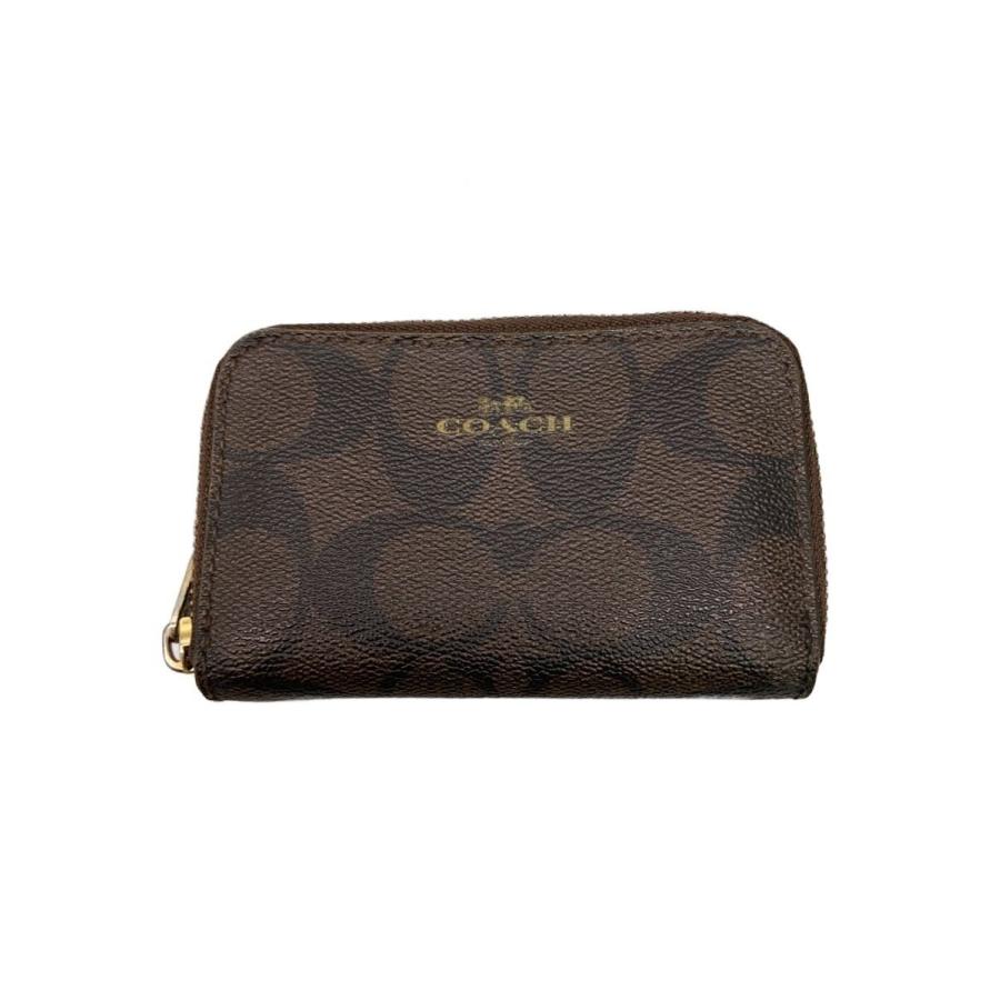 COACH◇コインケース/PVC/BRW/総柄/レディース/F78005 : セカンド 