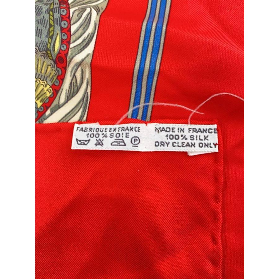 HERMES◇スカーフ/シルク/RED/総柄/レディース : セカンドストリート