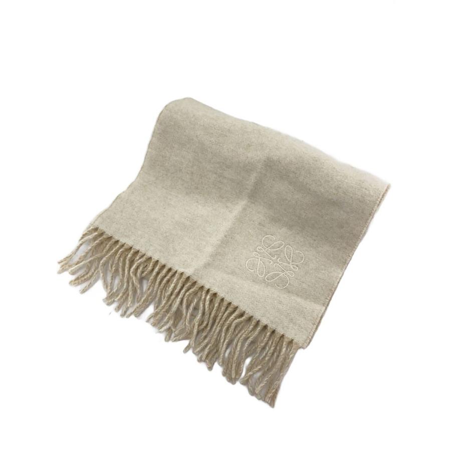 LOEWE◇マフラー/ウール/CRM/無地/レディース/F810250X01 : セカンド