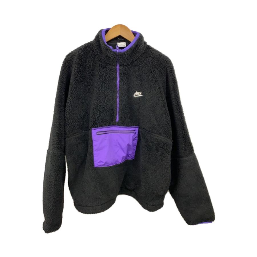 NIKE◇ジャケット/XL/フェイクファー/BLK/ボア : セカンド NIKE◇ジャケット/XL/フェイクファー/BLK/ボア : セカンド