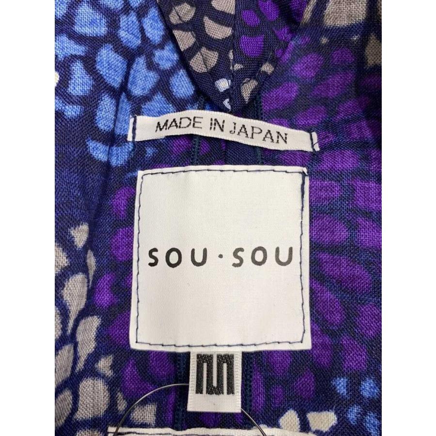 sousou ゆかたみたて　きくづくし　　夜来 SOU・SOU◇みたて衣/菊づくし/夜来/ワンピース/M/ウール/NVY/花柄