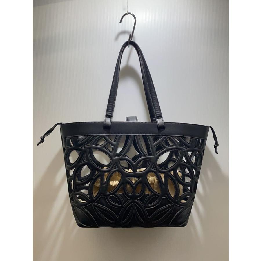 ZARA◇トートバッグ/フェイクレザー/BLK/無地 : セカンドストリート 