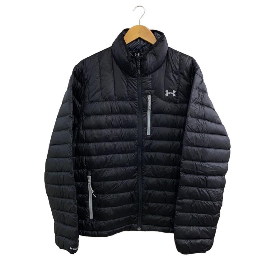 UNDER ARMOUR◇ダウンジャケット/L/ナイロン/BLK : セカンドストリート