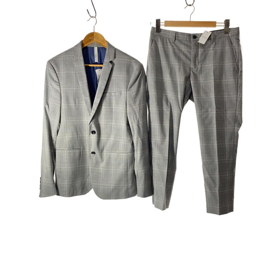 ZARA MAN◇スーツ/セットアップ/48/ポリエステル/GRY/チェック