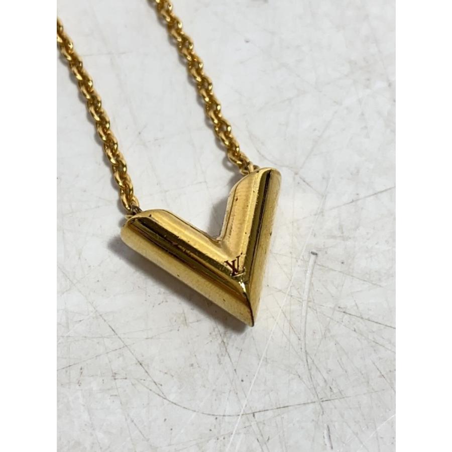 LOUIS VUITTON エセンシャルV ネックレス　❤︎ LOUIS VUITTON◇ネックレス・エセンシャルV/--/GLD/トップ有