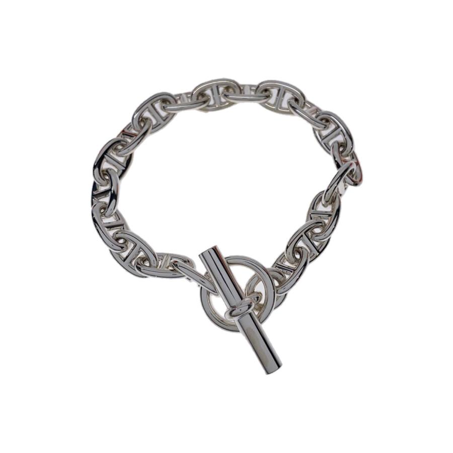 HERMES◇シェーヌダンクルMM/19コマ/箱有/ブレスレット/SV925/SLV