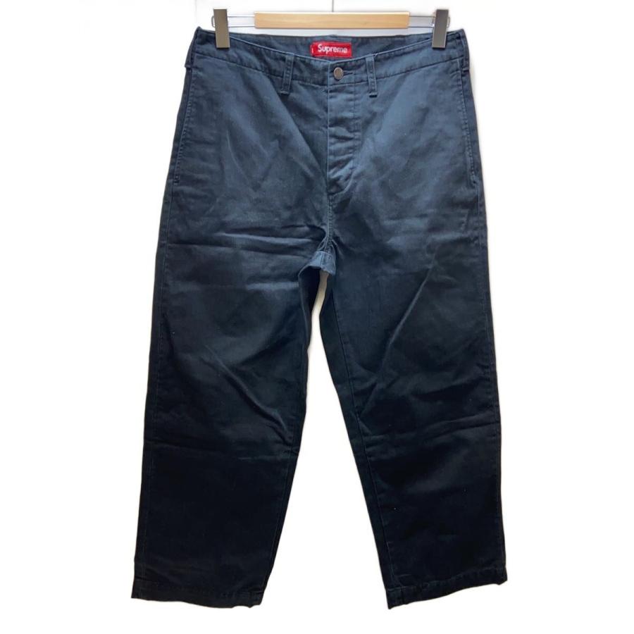 Supreme◇24AW/Washed Herringbone Chino Pant/ボトム/30/コットン/BLK