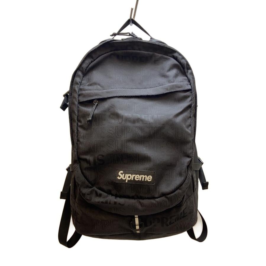 Supreme◇19SS/100D Cordura/リュック/--/BLK/総柄 : セカンド