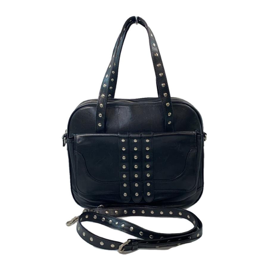 JACQUES LE CORRE◇ショルダーバッグ/レザー/BLK : セカンドストリート