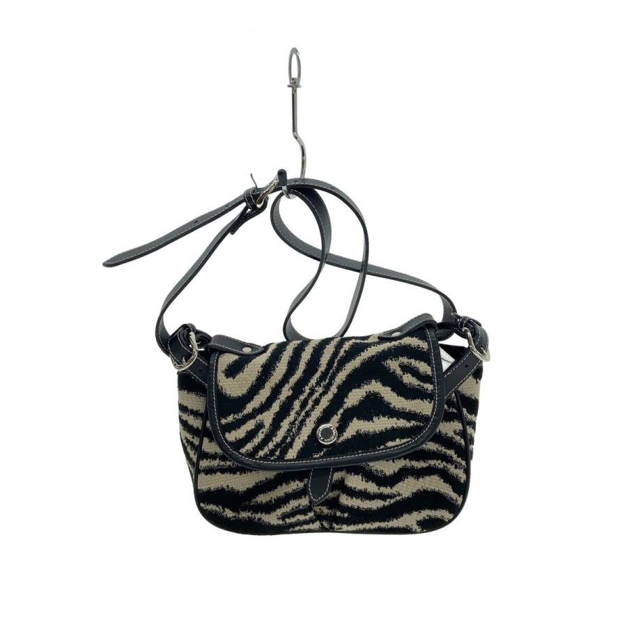 ★美品★【アヴァケーション】 ゼブラ ピローバッグ A VACATION◇ゼブラショルダーバッグ/--/BLK/総柄 : セカンド