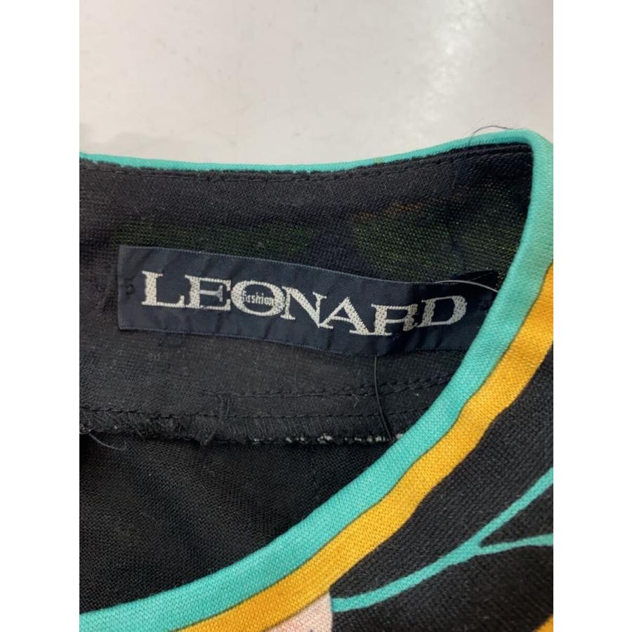 LEONARD◇シルク混長袖ワンピース/LL/ウール/BLK// : セカンド 
