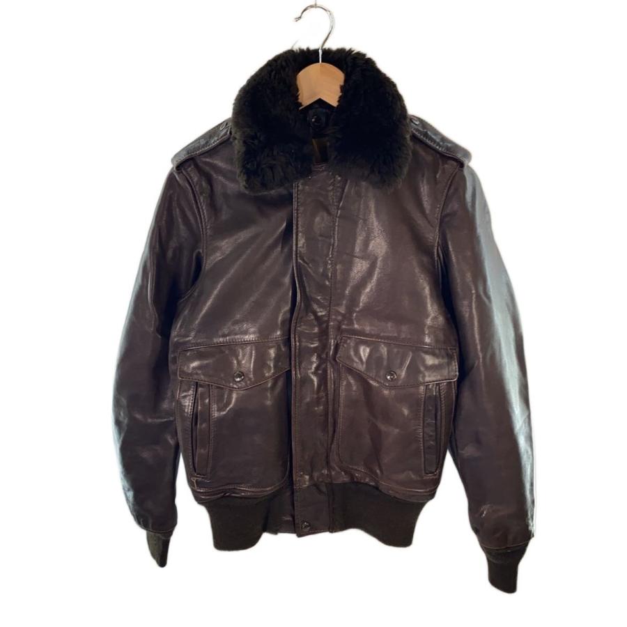 Schott◇インナー欠品/G1/レザージャケット・ブルゾン/36/レザー/BRW