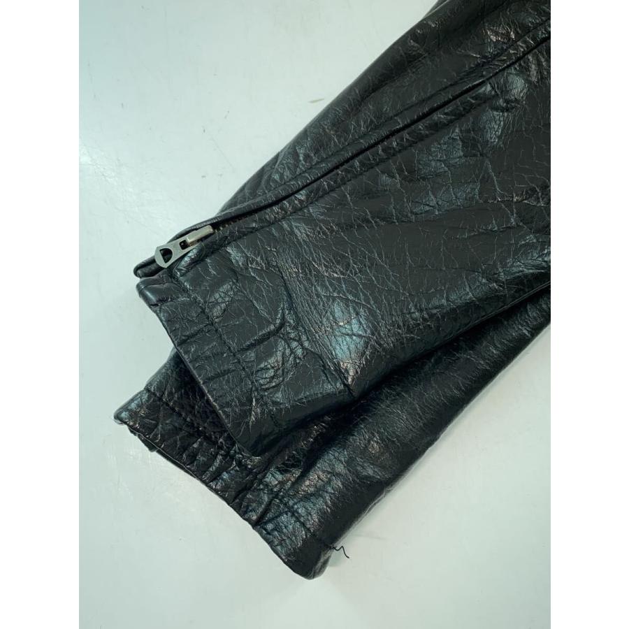shama 日本製牛革ジャケット　ライダースブルゾン shama◇レザージャケット・ブルゾン/38/牛革/BLK// : セカンド