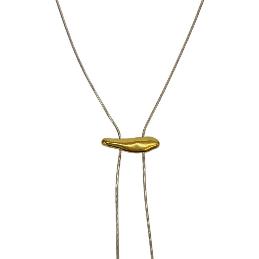 CLANE◇TEN.別注/PUFF CHAIN NECKLACE/SV950/トップ有/レディース 