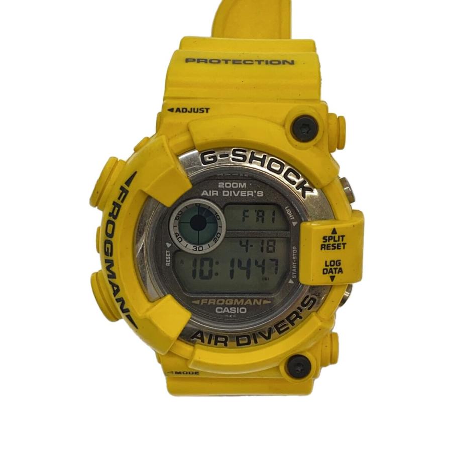 CASIO◇フロッグマン/クォーツ腕時計・G-SHOCK/デジタル/ラバー/YLW
