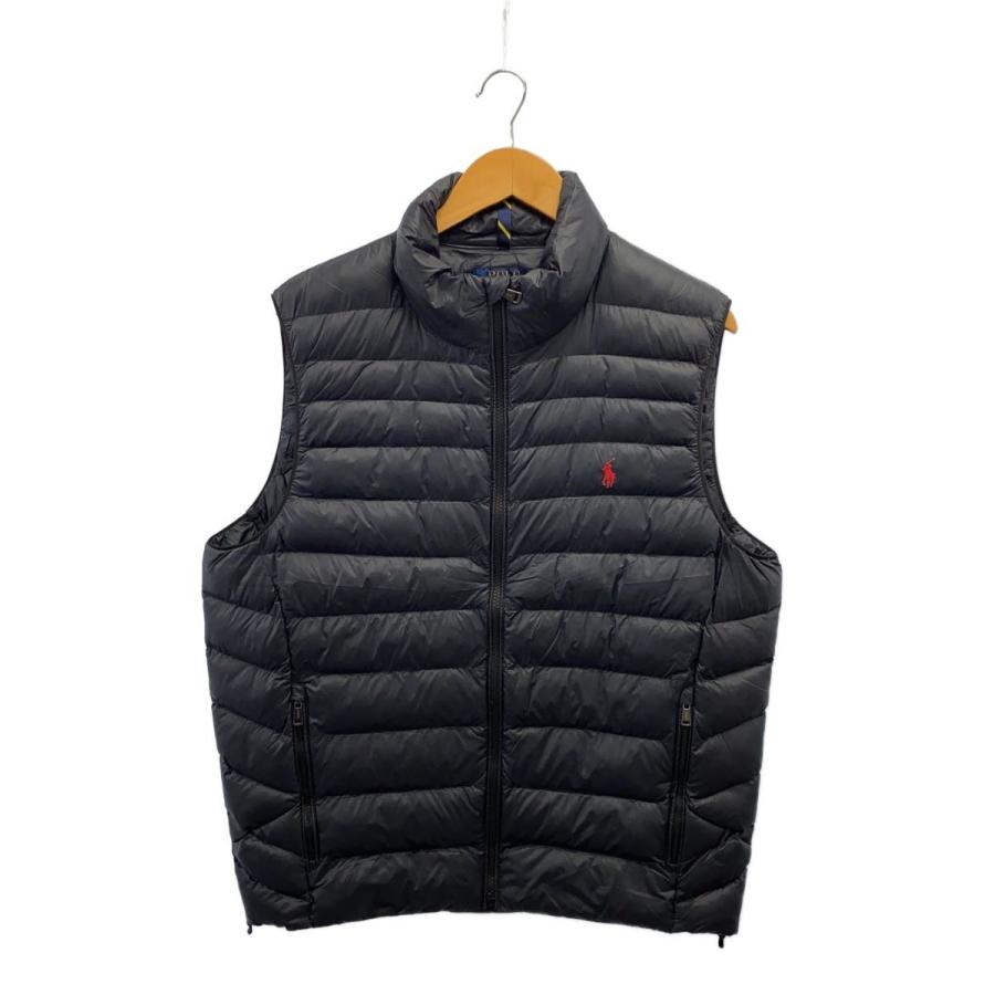 Polo Ralph Lauren フード付きダウンベスト XS ブラック Polo Ralph Lauren ダウンベスト XS 黒 フード付き