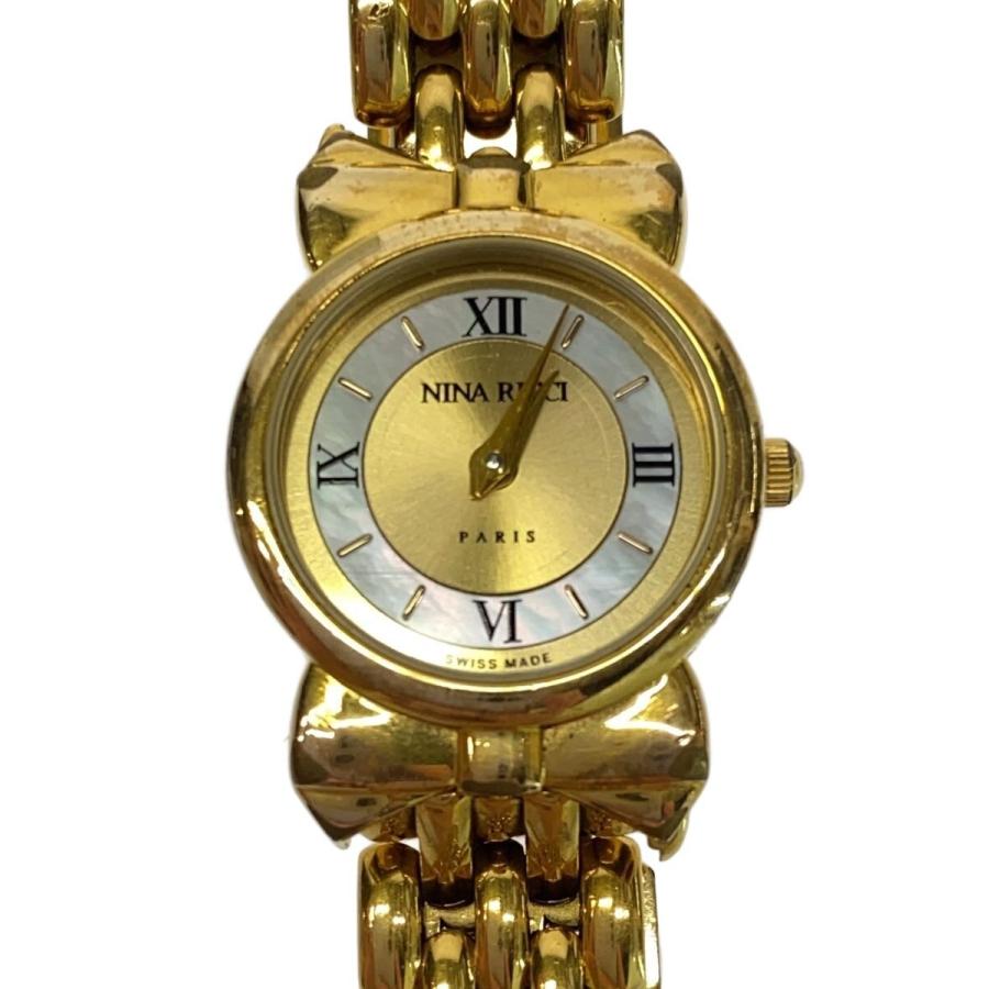 NINA RICCI 腕時計 NINA RICCI◇クォーツ腕時計/アナログ/ステンレス/GLD/DEPOSE