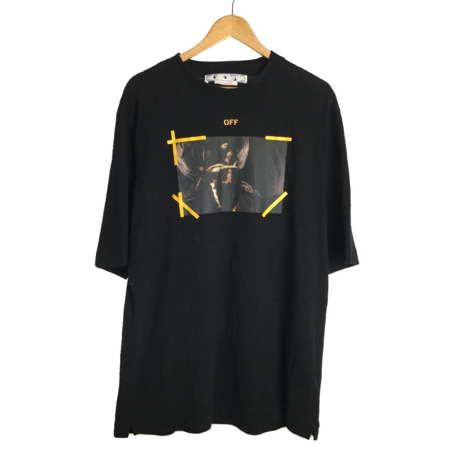 OFF-WHITE◇Tシャツ/XL/コットン/ブラック/omaa119c99jer006/オフ 