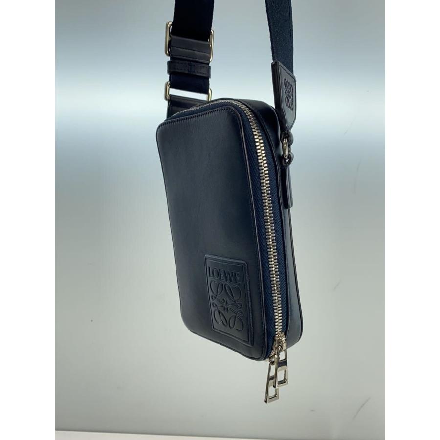 LOEWE◇ショルダーバッグ/レザー/NVY : セカンドストリートYahoo!店