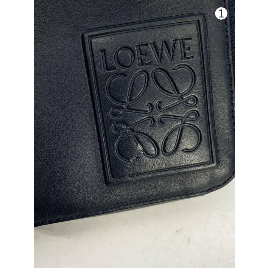 LOEWE◇ショルダーバッグ/レザー/NVY : セカンドストリートYahoo!店