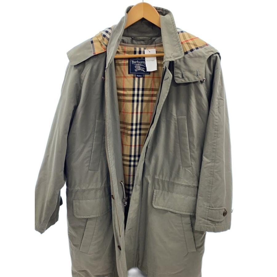 バーバリー BURBERRY ダウンコート ノバチェック ライナー M BURBERRYS◇コート/M/コットン/KHK/BBN82-374-78/ダウンライナー付き