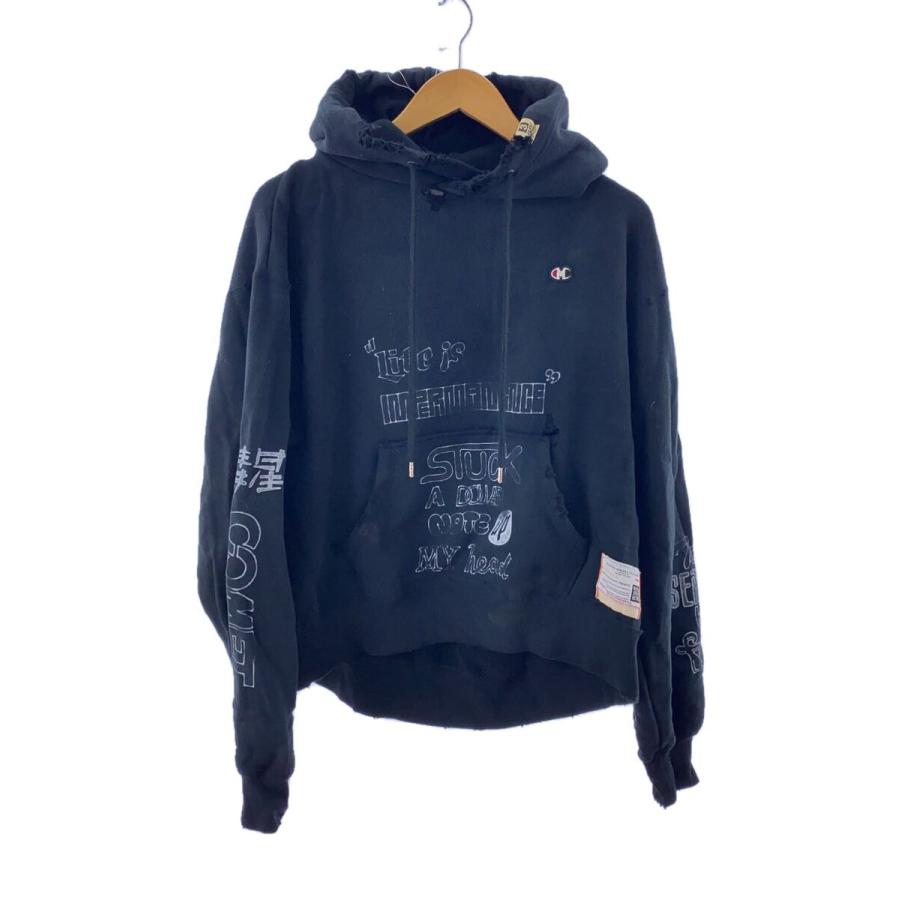 MIHARA YASUHIRO◇パーカー/FREE/コットン/BLK/無地/B08HD601  