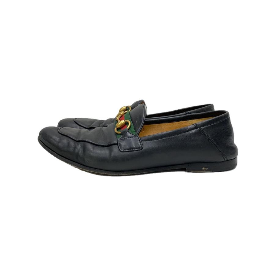 GUCCI◇シェリーライン/ホースビットローファー/6/BLK/レザー/581513