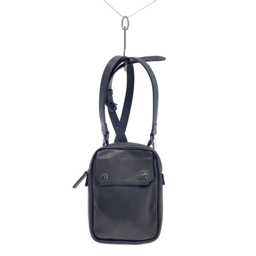 YOHJI YAMAMOTO◇ショルダーバッグ/レザー/BLK/HW-105-776 : セカンド