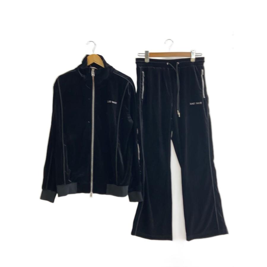 lastnest ラストネスト　ベロア　セットアップ LAST NEST◇ベロア/セットアップ/XL/ポリエステル/BLK : セカンド