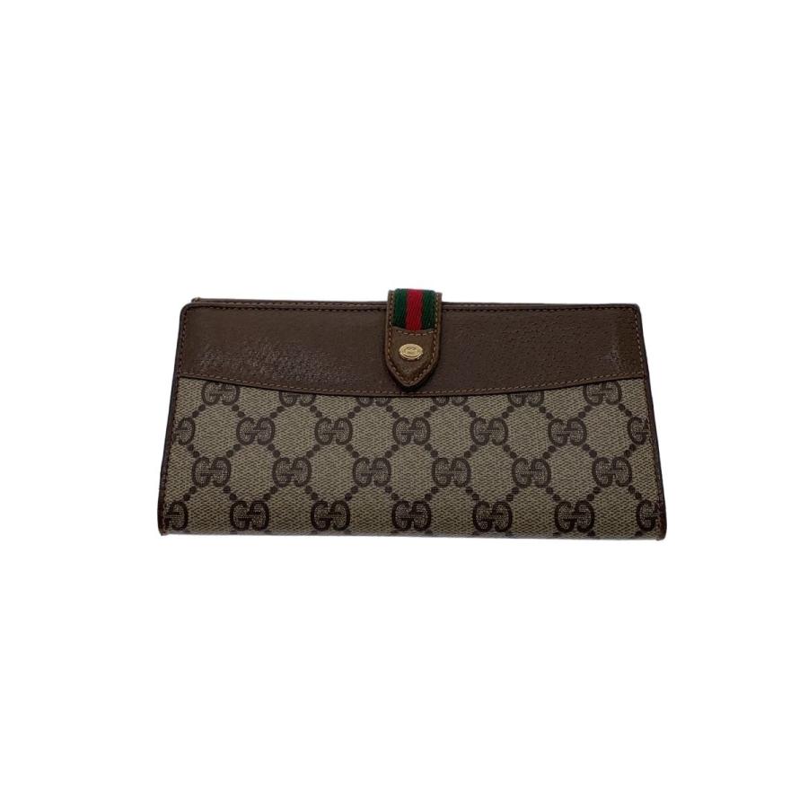 GUCCI オールドグッチ シェリーライン PVC レザー 長財布 二つ折り財布 GUCCI◇オールドグッチ/シェリーライン/長財布/レザー/レディース