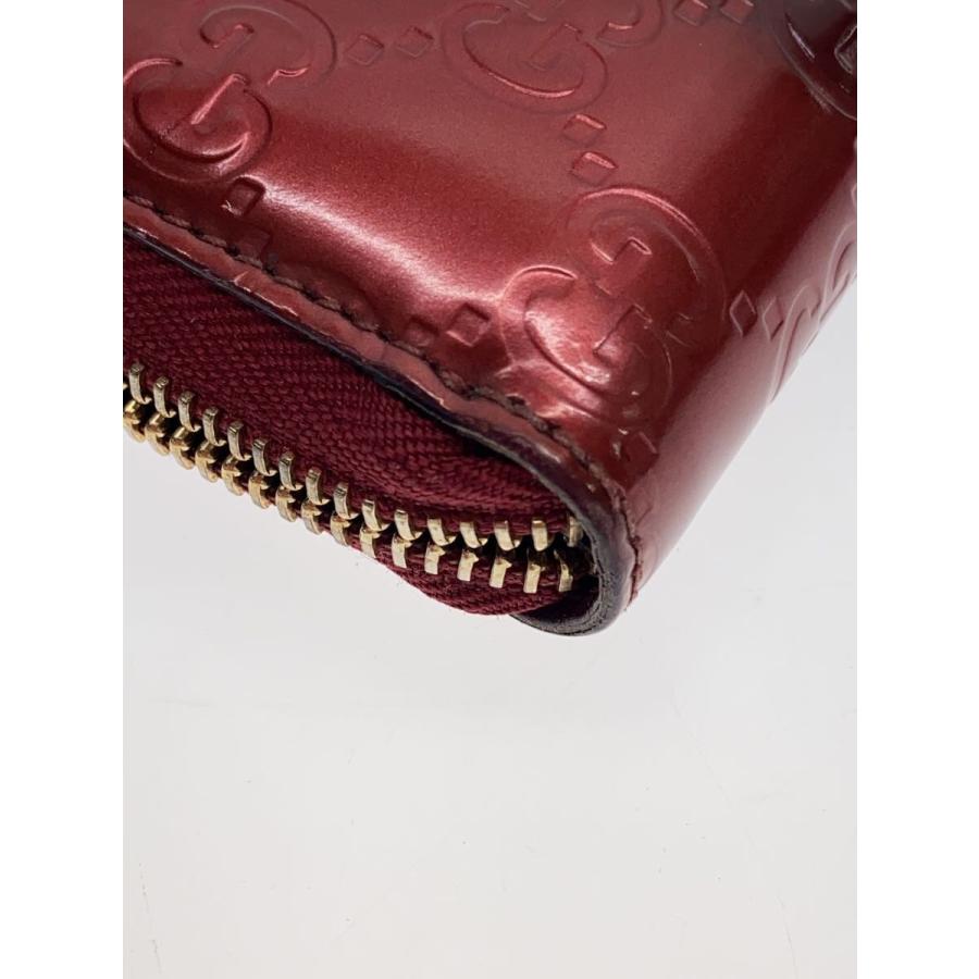 GUCCI◇長財布/エナメル/BRDボルドー/総柄/レディース/308005 GUCCI◇長財布/エナメル/BRDボルドー/総柄/レディース/308005
