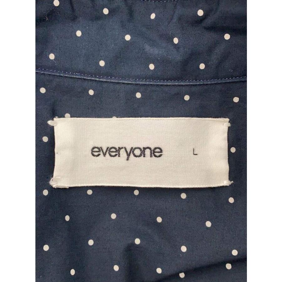 everyone◇半袖シャツ/L/コットン/ネイビー/ドット/EV23-SH02