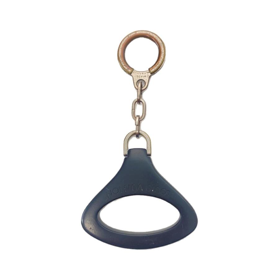 LOUIS VUITTON◇キーホルダーEpiZ_エピ_BLK/ブラック/シルバー/メンズ