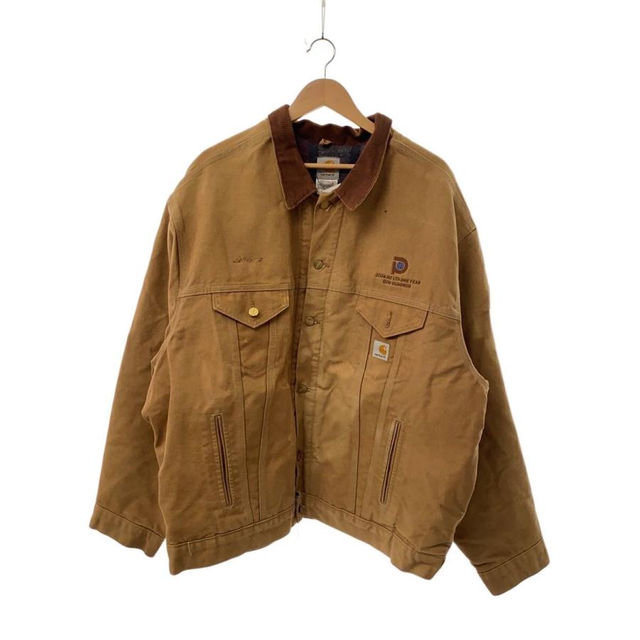 未着用　Carhartt ブラウン カバーオール　コラボ Carhartt◇カバーオール/キャメル/コットン/刺繍/無地/00s/USA製