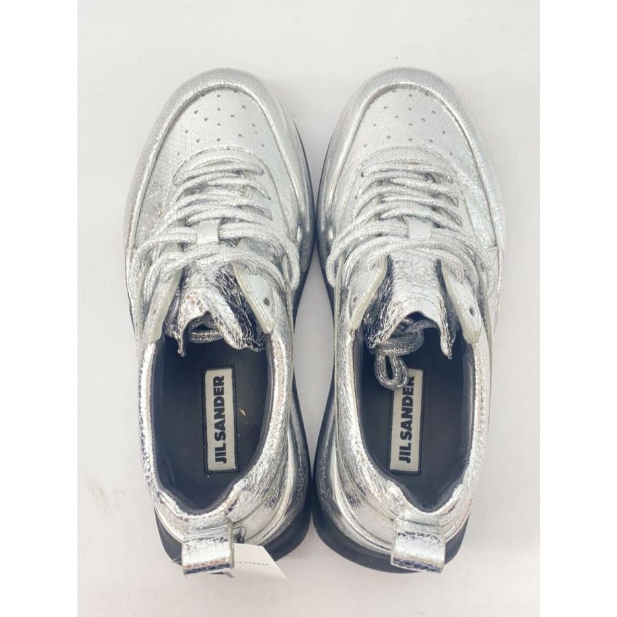 JIL SANDER◇ローカットスニーカー/シルバー/厚底/レースアップ