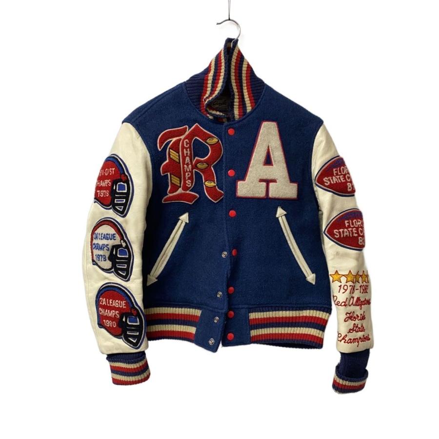 Whitesville◇スタジャン/36/ウール/NVY/WV10490/491 : セカンド