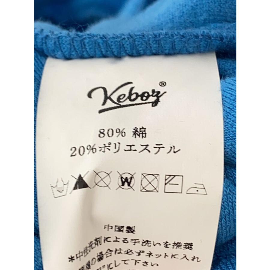 ケボズ★刺繍ロゴ ベロア セットアップ 上下セット くすみ青 L 日本製 Keboz◇セットアップ/L/ベロア/ブルー// : セカンドストリートYahoo!店