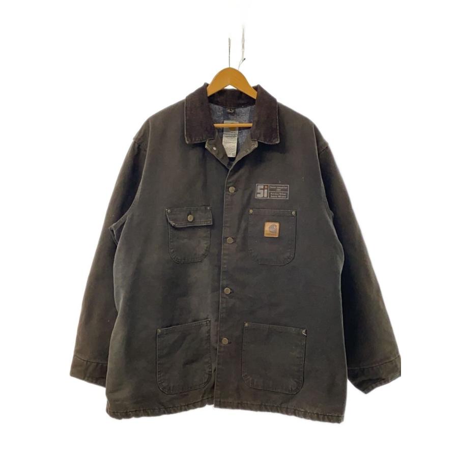 【USA製】カーハート ダック ミシガンチョアコート C02 CHT L Carhartt◇USA製/ミシガンチョアコート/XL/コットン/BRW/C02 CHT