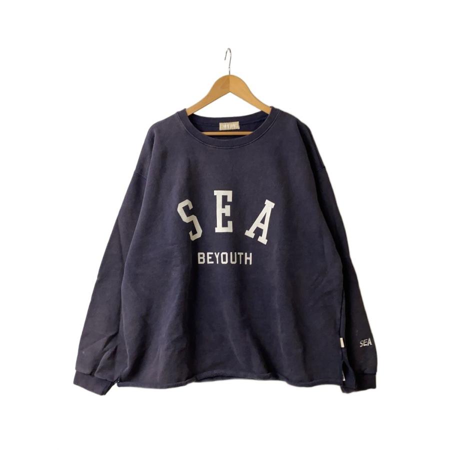 WIND AND SEA◇スウェット/XL/コットン/NVY/無地/WDS-CS-332 