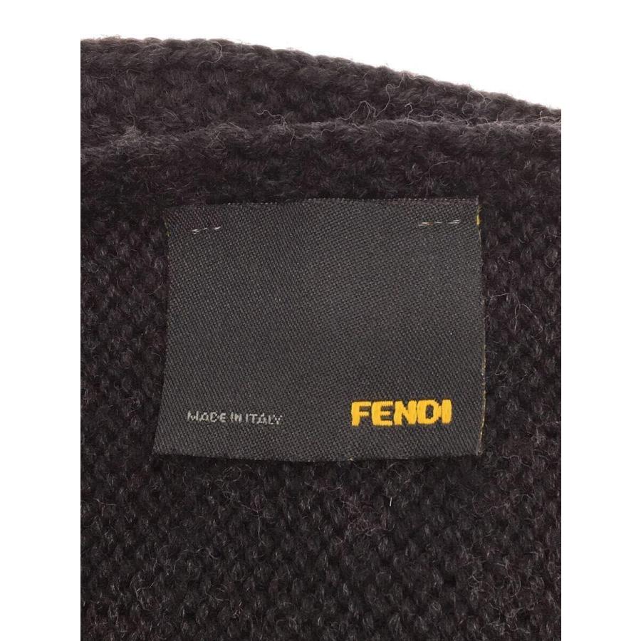 FENDI◇FENDI フェンディマフラー/ウール/グレー/レディース