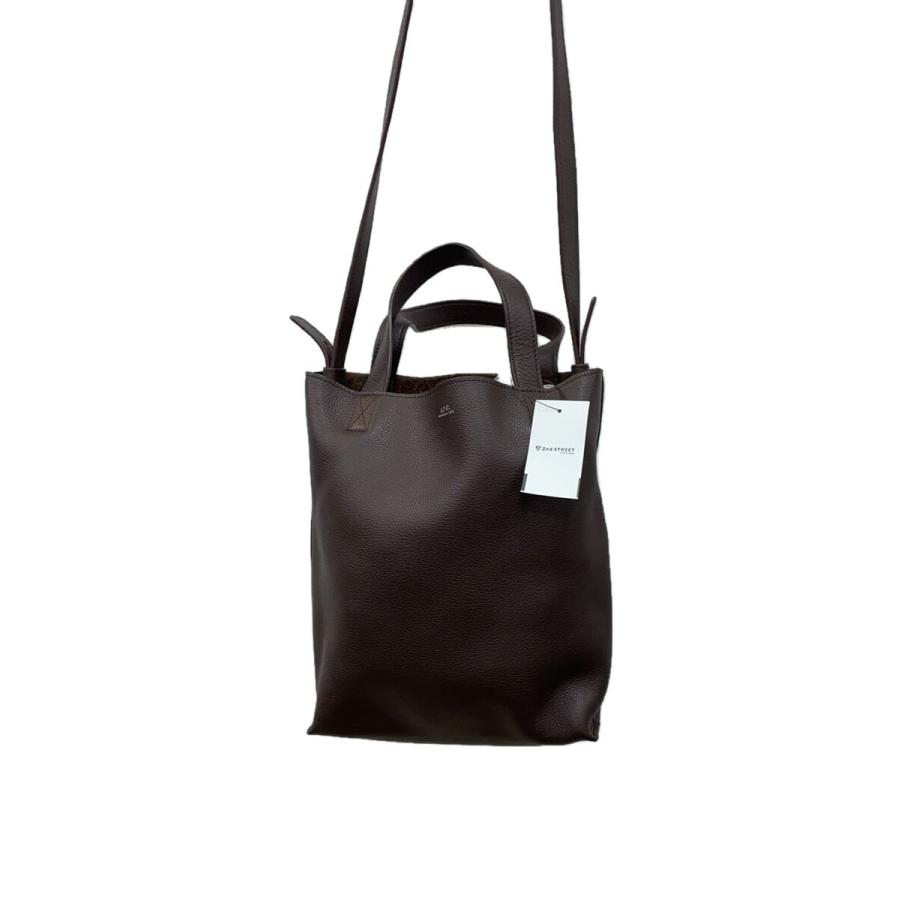 A.P.C.◇CABAS MAIKO SMALL TOTE/トートバッグ/レザー/BRW/ブラウン