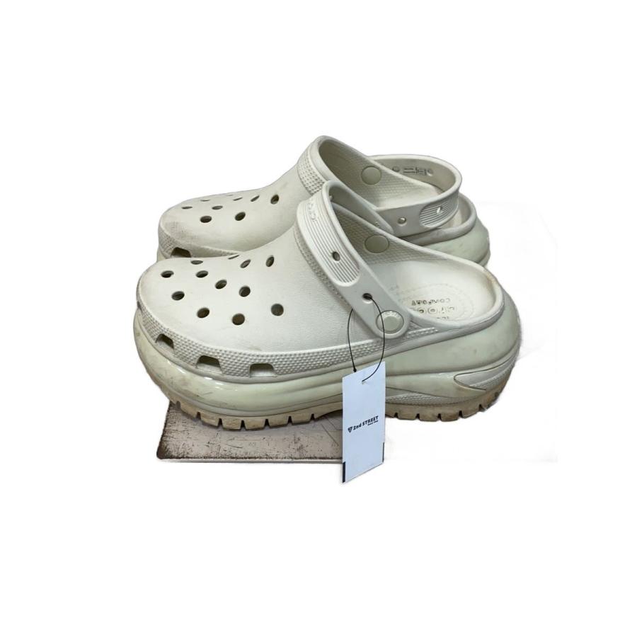 crocs◇サンダル/厚底/ICONIC COMFORT/US6/CRM/クリーム : セカンド