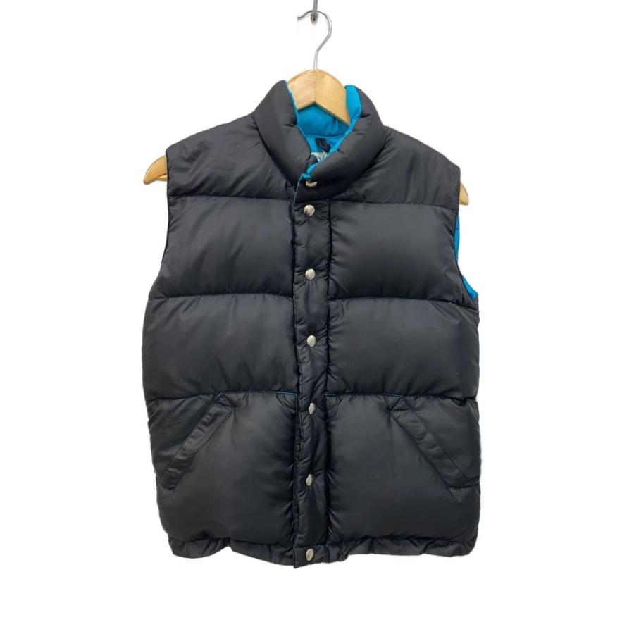 CRESCENT DOWN WORKS◇ダウンベスト/XS/ナイロン/BLK/無地 : セカンド